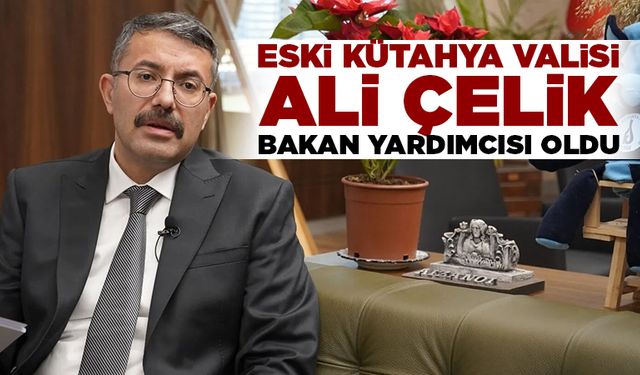 Eski Kütahya Valisi Ali Çelik, bakan yardımcısı oldu