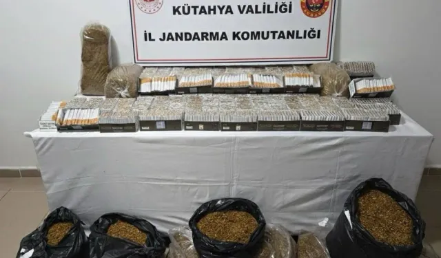 Kütahya’da binlerce bandrolsüz makaron ele geçirildi