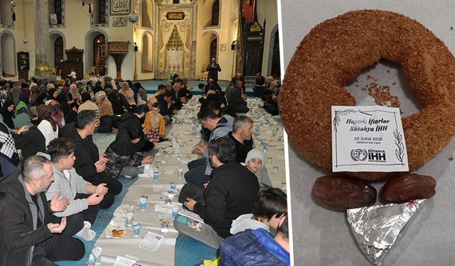 Kütahya'da geleneksel ümmet iftarı yüzlerce vatandaşı aynı sofrada buluşturdu