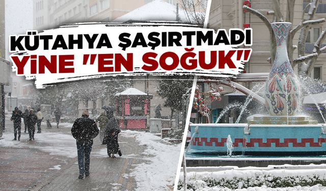 Kütahya’da Ocak ayı sıcaklık ortalaması belli oldu
