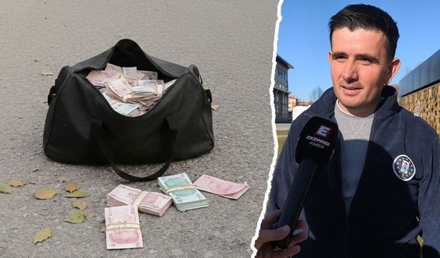 Kütahya'da yolda bulduğu paraları polise teslim etti