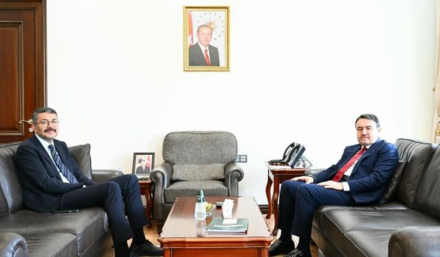 Kütahya Valisi Işın, Bakan Yardımcısı Çelik’i ziyaret etti