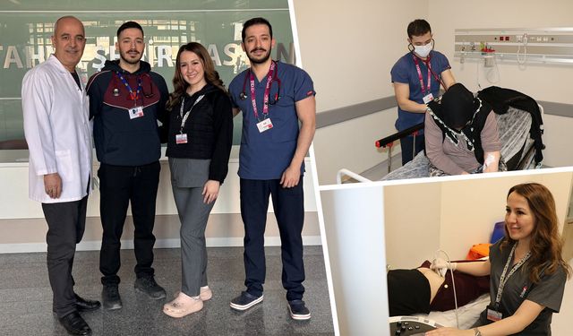 Kütahya'da doktor üç kardeş, babalarıyla aynı hastanede görev yapıyor