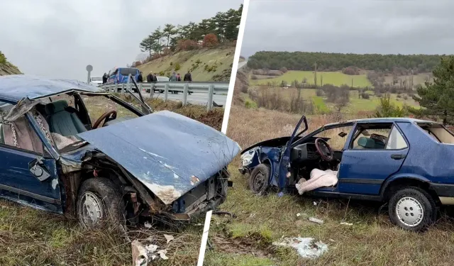 Kütahya’da iki otomobil çarpıştı, yaralılar var