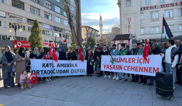 Kütahya’da İsrail ve ABD protestosu