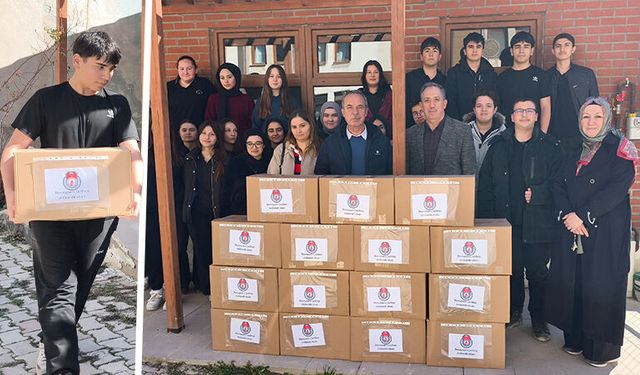 Kütahya’da lise öğrencilerinden örnek davranış