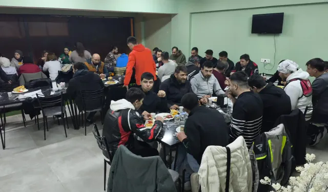 Kütahya’da motosiklet tutkunları sahur yaptı