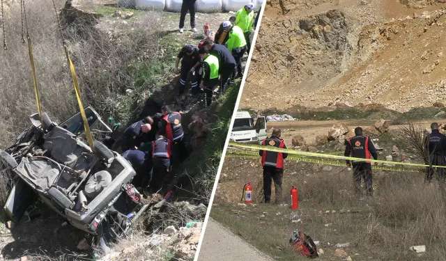 Kütahya'da otomobil şarampole devrildi: 2 ölü, 1 yaralı