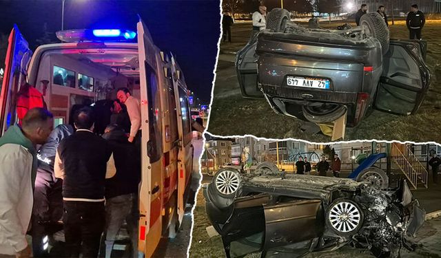 Kütahya’da otomobil takla atarak devrildi, sürücü yaralı