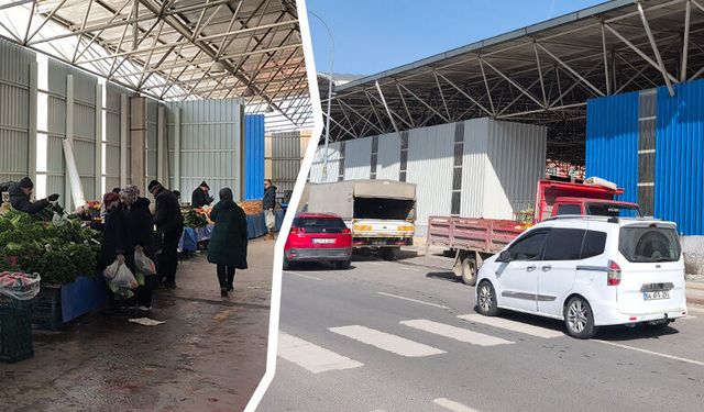 Kütahya’da Perşembe pazarı ön cephesi kapatıldı