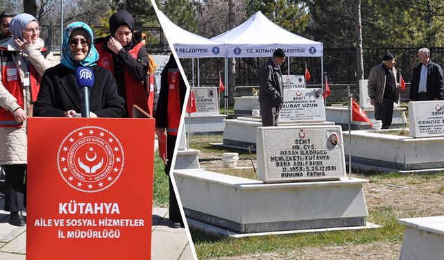Kütahya’da şehitlik temizliği ve çevre düzenlemesi başlatıldı