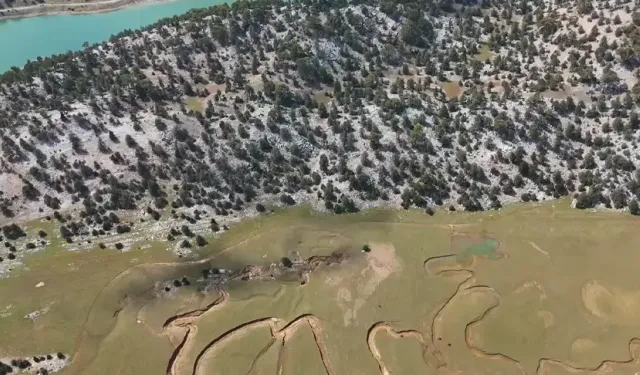 Sorgun Yaylası’nda menderesler havadan görüntülendi