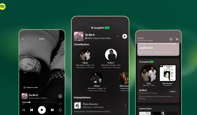 Spotify SongDNA özelliği yayında