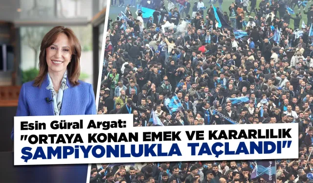 Esin Güral Argat'tan Kütahyaspor'un şampiyonluğu mesajı