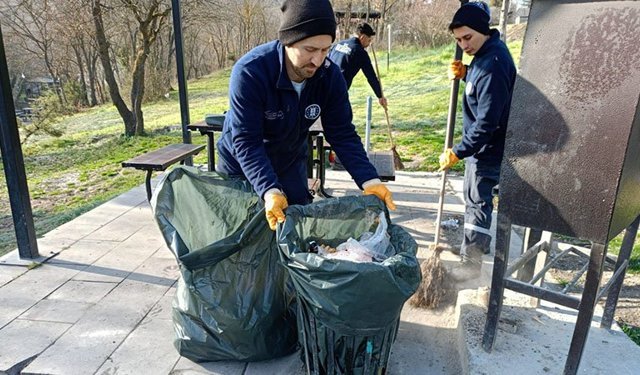 Kütahya Ağaçköy Regülatör'de bahar temizliği