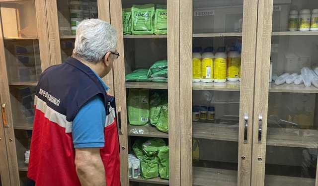 Kütahya Gediz’de zirai ilaç bayilerine sıkı denetim