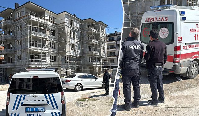 Kütahya’da inşaattan düşen 2 işçi ağır yaralandı