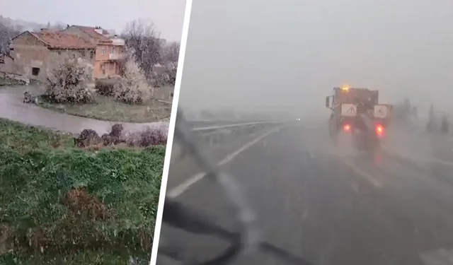 Kütahya'da kar yağışı etkisini hissettirdi