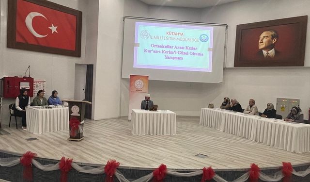 Kütahya’da Kur’an-ı Kerim okuma yarışması tamamlandı