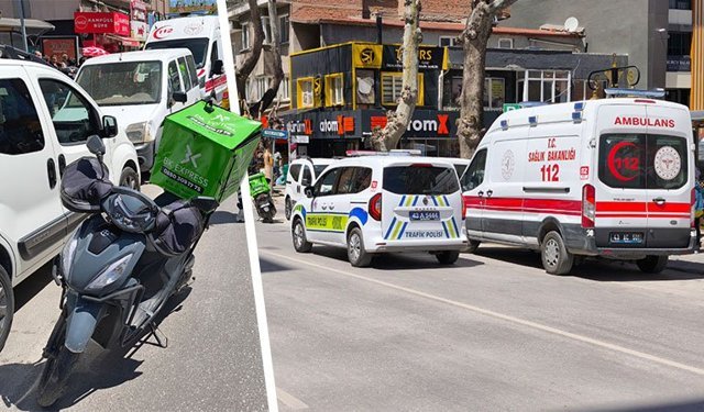 Kütahya’da motokurye ortaokul öğrencisine çarptı