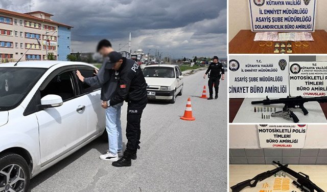 Kütahya’da son iki haftanın asayiş bilançosu açıklandı