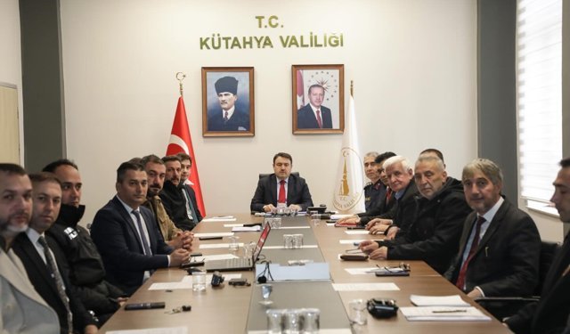 Kütahyada spor güvenliği toplantısı yapıldı