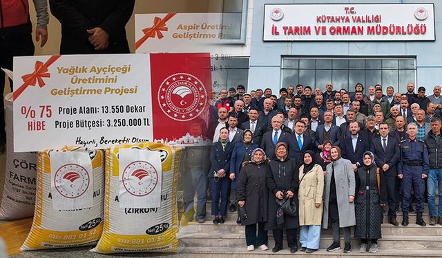 Kütahya’da üreticilere tohum desteği verildi