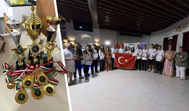 Kütahya'nın genç şefleri Cezayir’de tarih yazdı: 9 altın madalya, 6 kupa!
