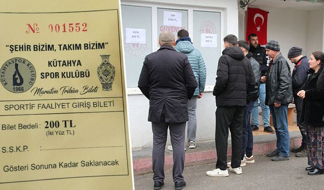 Kütahyaspor biletleri satışta, yok satıyor