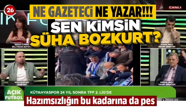 Sözde gazeteci-yazar Bozkurt, Kütahyaspor hazımsızlığı