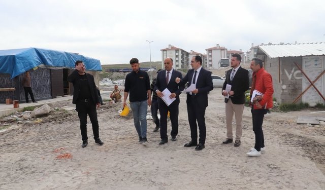 Tavşanlı’da okul inşaatında inceleme yapıldı