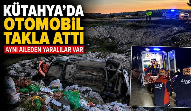 Kütahya'da bayram sabahı kaza, aynı aileden yaralılar var