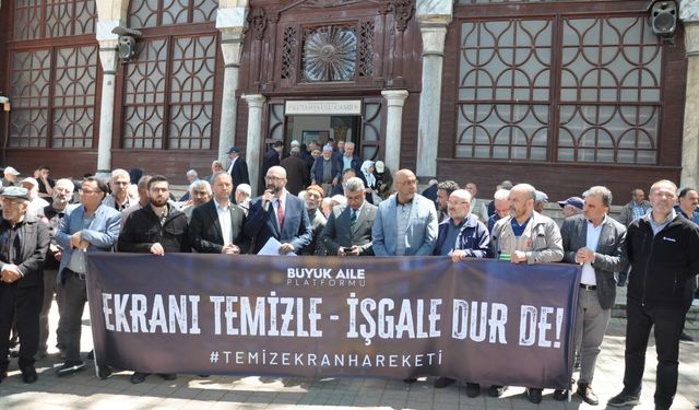 Kütahya’da Büyük Aile Platformu'ndan "Temiz Ekran Hareketi"