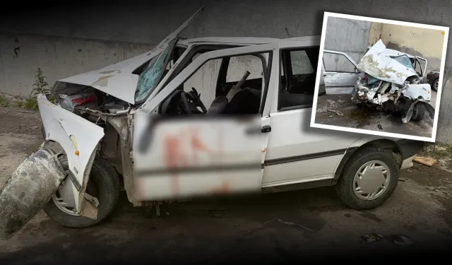 Kütahya'da otomobil beton duvara çarptı, ölü ve yaralılar var