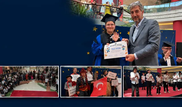 Kütahya’da özel öğrencilerin mezuniyet heyecanı