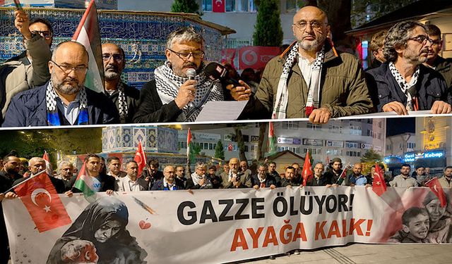 Kütahya’da Sumud Filosu’na destek için buluştular