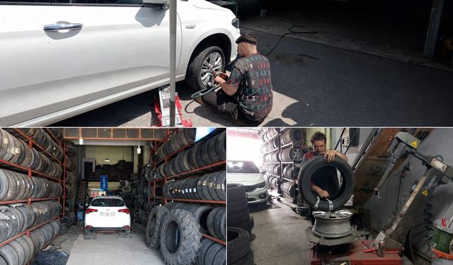 Kütahya’da yağışlı hava uzun sürdü, lastik değişimleri ertelendi
