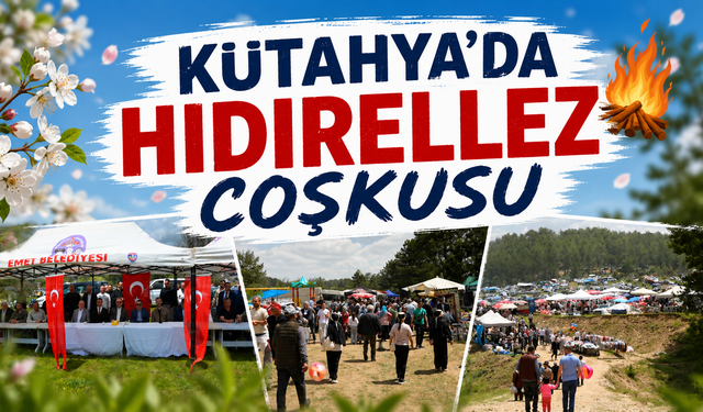 Kütahya'da yüzlerce insan hıdırellez coşkusu yaşadı