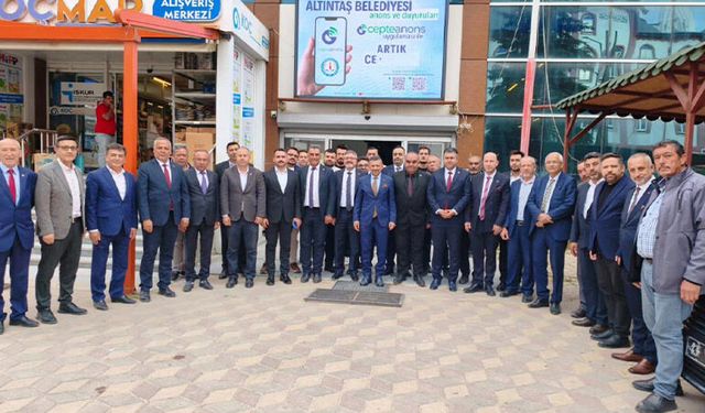 MHP Kütahya heyetinden Altıntaş Belediyesi'ne ziyaret