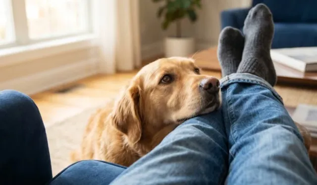 Köpekler neden kafasını sahibinin bacağına yaslar?