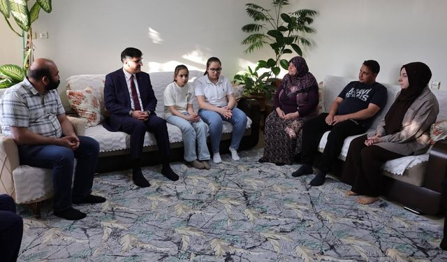 Kütahya'da Başkan Kahveci'den şehit ailesine taziye ziyareti