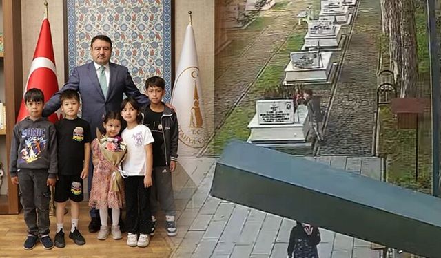 Kütahya’da ilkokul öğrencilerinden şehitlere vefa