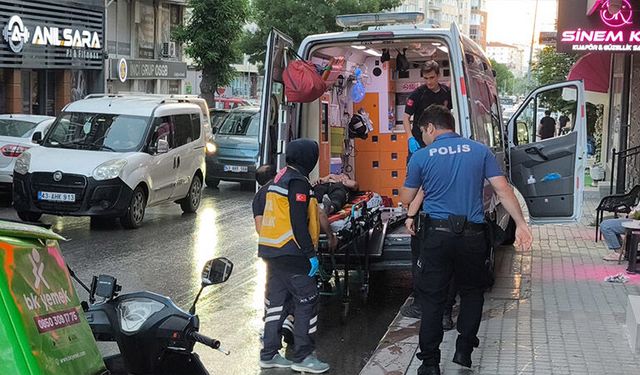 Kütahya'da yağış nedeniyle kayan motosikletin sürücüsü yaralandı
