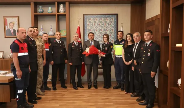 Musa Işın, jandarma personelini makamında ağırladı