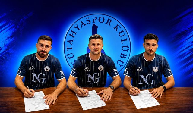 Kütahya Spor’da üç oyuncu ile sözleşme imzalandı