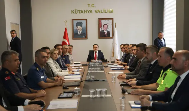 Kütahya’da güvenlik ve asayiş toplantısı yapıldı