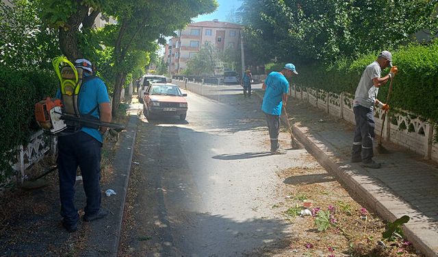 Kütahya'da Mimar Sinan Okulu çevresinde kapsamlı temizlik çalışması