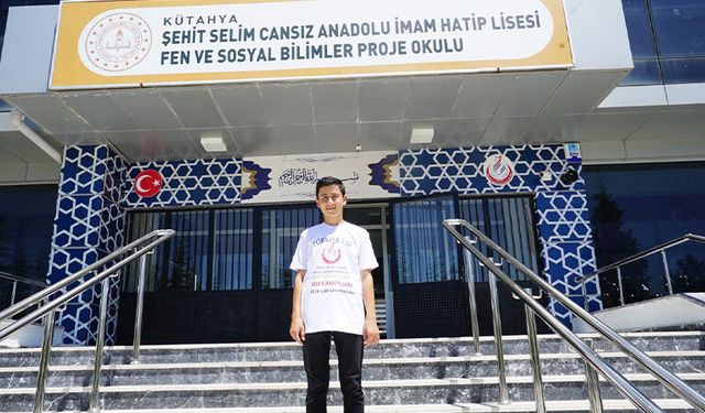 Kütahyalı öğrencinin hedefi Baykar Fen Lisesi