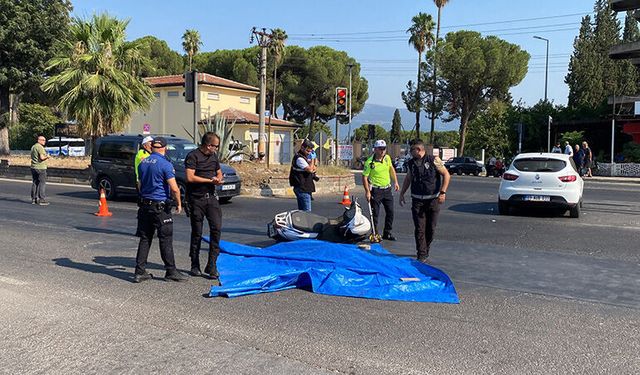 Aydın'da otomobil ile çarpışan motosikletin sürücüsü hayatını kaybetti