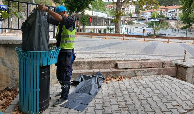 Kütahya Ilıca Kaplıcaları’nda temizlik çalışması yapıldı
